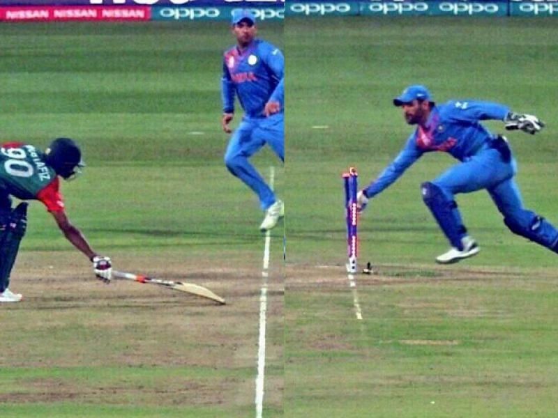 धोनी ने मैच की आखिरी गेंद पर जबरदस्त चतुराई दिखाई थी